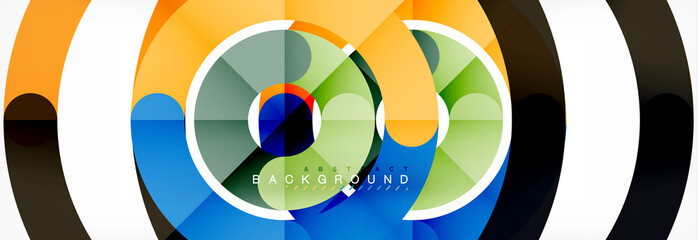 Obraz premium Linear design circle background