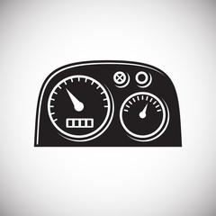 Fototapeta premium Motorcycle dashboard icon on white background for graphic and web design, Modern simple vector sign. Internet concept. Trendy symbol for website design web button or mobile app