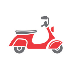 Scooter icon on white background for graphic and web design, Modern simple vector sign. Internet concept. Trendy symbol for website design web button or mobile app