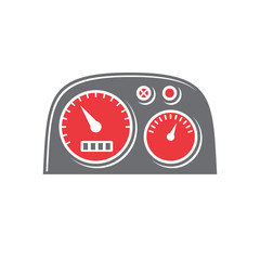 Fototapeta premium Motorcycle dashboard icon on white background for graphic and web design, Modern simple vector sign. Internet concept. Trendy symbol for website design web button or mobile app