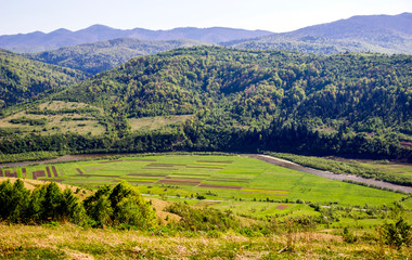 carpathian rural landscape