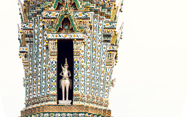 Big sculpture in wat arun bangkok