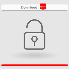 unlock vector icon