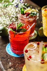 cocktails in the bar