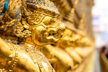 sculpture in bangkok temple