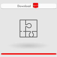puzzle vector icon