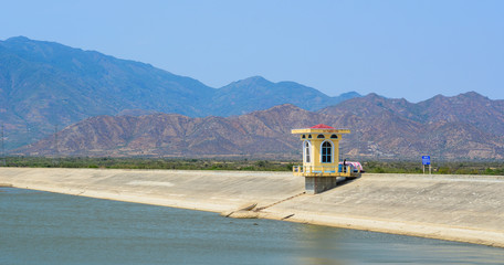 Irrigation lake in Phan Thiet, Vietnam