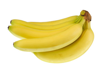 fresh yellow banana isolated on white background