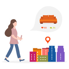 Use AR app to check information around customer.