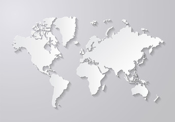 Fototapeta na wymiar World map Vector
