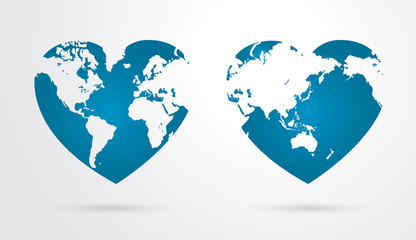 Earth globe Icon set