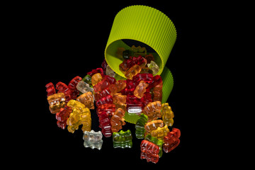 colorful gummy bears