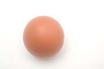 Many eggs on a white scene