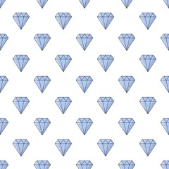 Precious stone pattern in cartoon style. Seamless pattern vector illustration