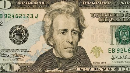 Morphing portraits of american presidents on banknotes