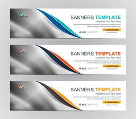 Fototapeta premium Abstract Web banner design background or header Templates