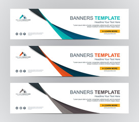 Abstract Web banner design background or header Templates