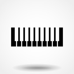 Piano keyboard icon