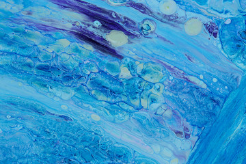 Abstraction blue paint