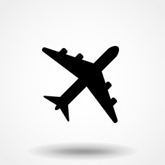 Obraz premium Vector airplane Icon