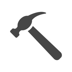 Hammer Icon in trendy flat style isolated on white background, for your web site design, app, logo, UI. Vector illustration, EPS10.
