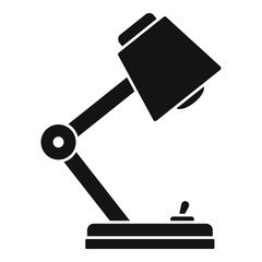 Desktop lamp icon. Simple illustration of desktop lamp vector icon for web design isolated on white background