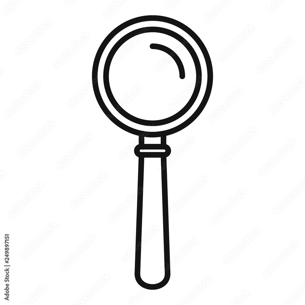 Canvas Prints magnify glass icon. outline magnify glass vector icon for web design isolated on white background