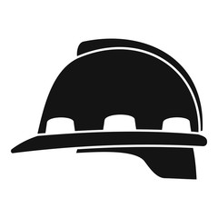 Fototapeta na wymiar Architect helmet icon. Simple illustration of architect helmet vector icon for web design isolated on white background