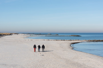 Ein herrlicher Wintertag mit strahlend blauem Himmel läd ein zum Spaziergang an der...