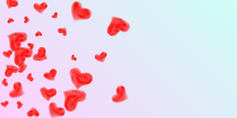 Hearts of confetti for valentines day