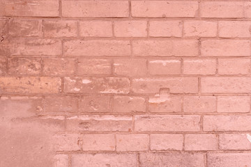 Texture, brick, wall, it can be used as a background . Brick texture with scratches and cracks