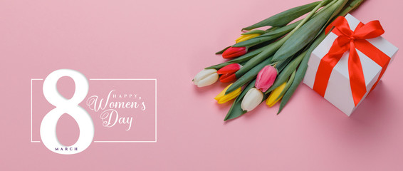 Obraz premium Floral spring background. Woman's Day, Mother's Day.