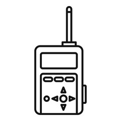 Camera smart remote icon. Outline camera smart remote vector icon for web design isolated on white background