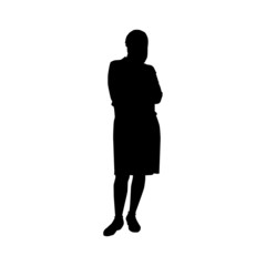 silhouette of a woman