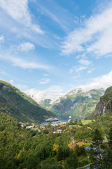 Naklejka premium Geiranger Fjord