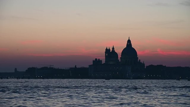 Venice, Sunset on the San Marco basin on Valentine's day