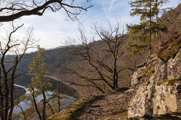 Obraz premium Wanderweg zur Teufelskanzel