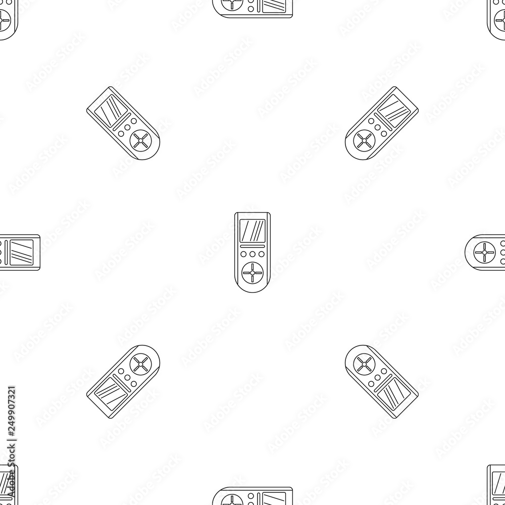 Poster digital remote control conditioner pattern seamless vector repeat geometric for any web design