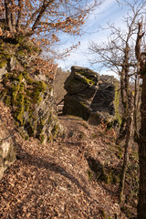 Fototapeta premium Wanderweg zur Teufelskanzel