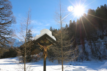 Fototapeta premium Garmisch-Partenkirchen, Vordergraseck
