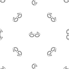 Welding glasses pattern seamless vector repeat geometric for any web design