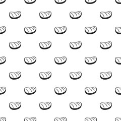 Cooked steak pattern seamless vector repeat geometric for any web design