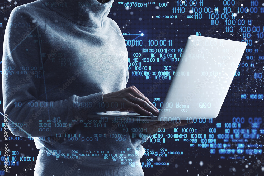 Poster Software and malware concept