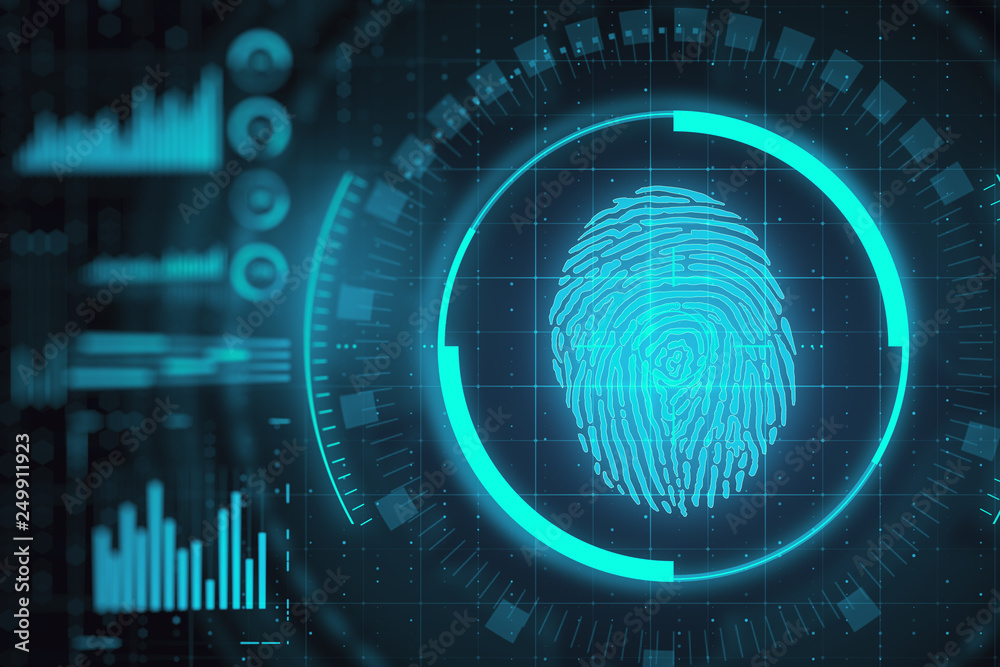 Poster Access and biometrics concept
