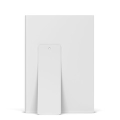 Blank book with a bookmark mockup