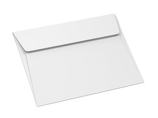 Blank paper envelope mockup
