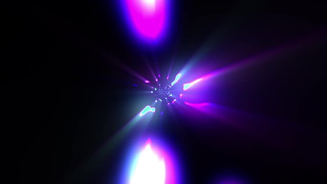 Fast Hyper Warp Neon Lights Tunnel Disco VJ Motion Background