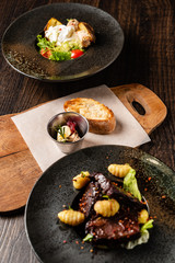 dinner in the restaurant