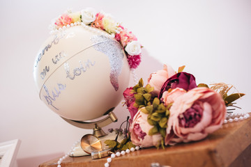 Vintage decors on the theme of travel.