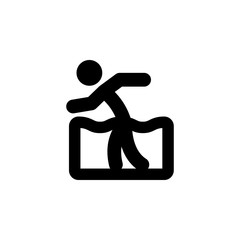 human rehabilitation outline icon. Signs and symbols can be used for web, logo, mobile app, UI, UX
